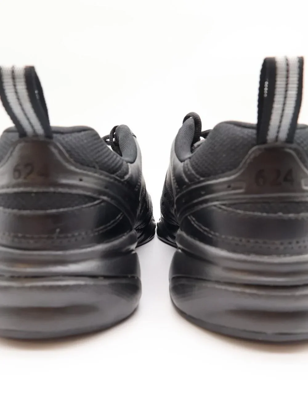 New Balance 624 Men's 10 2E Black Leather Training Shoes MX624AB2